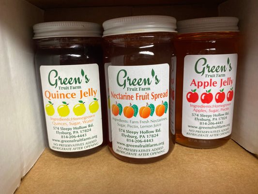 1/2 pint Jelly sampler box