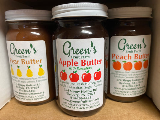 1/2 pint Fruit butter sampler box